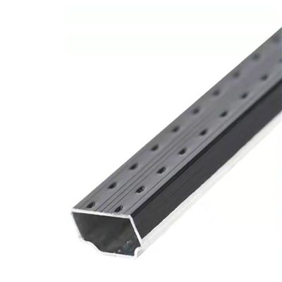 Barre d'espacement en aluminium noir à double vitrage avec tolérance de ±1% et conception de type T