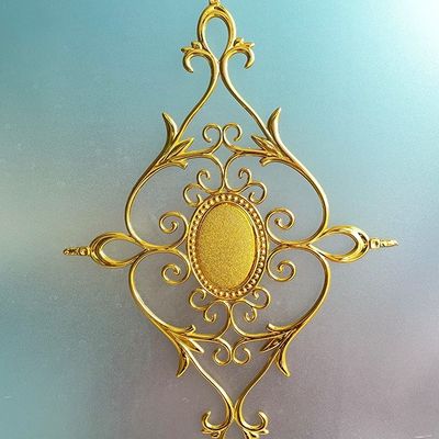 Facile d'installation électroplaté fleur de barre géorgienne pour portes coulissantes en UPVC et fenêtres