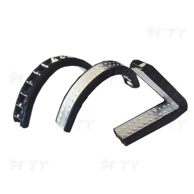 Barre d'écartement à bord chaud flexible en aluminium à double vitrage à étanchéité au butyle pour le verre isolant