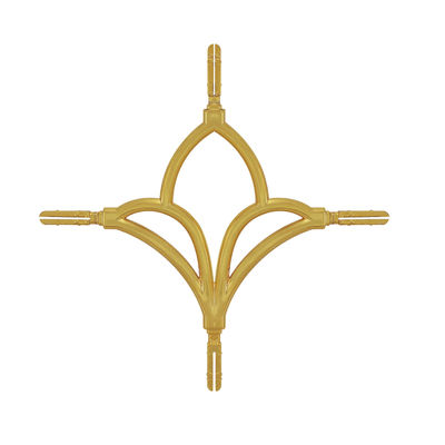 Connecteur de décoration peint à la barre géorgienne en aluminium or 16*7 pour fenêtres à double vitrage