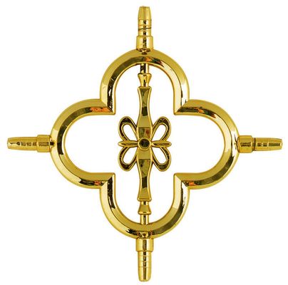 Extrusion d'aluminium de petite taille à base de fleurs géorgiennes pour fenêtre et porte en verre décoratif 6-27A