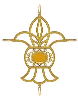 Fleur de barre géorgienne dorée pour fenêtres en aluminium avec double vitrage dans tous les scénarios