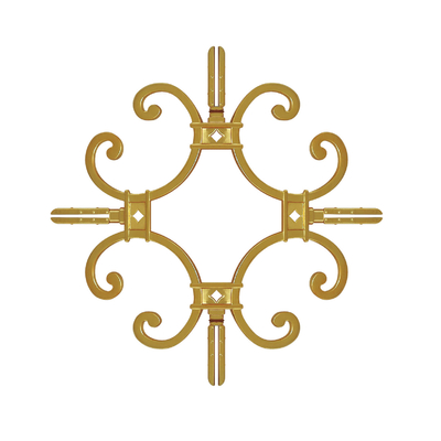 Imitation d'or pierres précieuses design plastique ornement intérieur pour la fleur de bar géorgienne moderne
