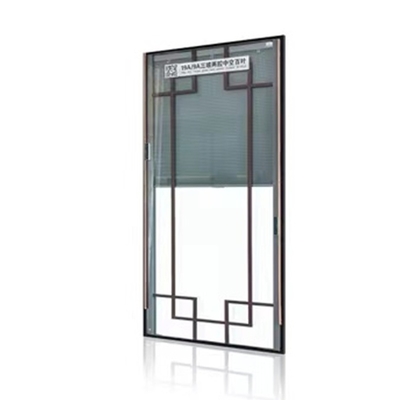 Wechat 15531489919 À l'intérieur du verre triple vitré avec volets horizontaux en aluminium