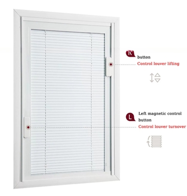 Fenêtre à double vitrage en aluminium pour maison moderne avec style de conception verticalement ouvert